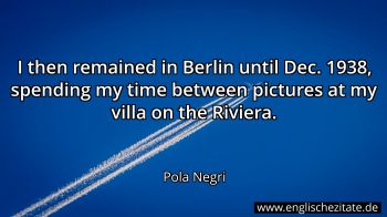 Englisches Zitat von Pola Negri als Bild