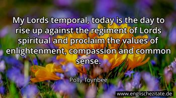 Englisches Zitat von Polly Toynbee als Bild