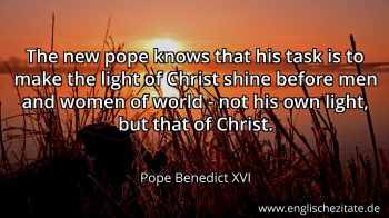 Englisches Zitat von Pope Benedict XVI als Bild