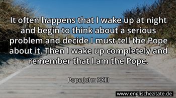 Englisches Zitat von Pope John XXIII als Bild