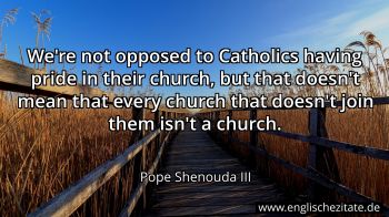 Englisches Zitat von Pope Shenouda III als Bild