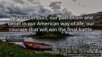 Englisches Zitat von Prescott Bush als Bild