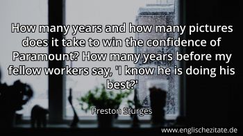 Englisches Zitat von Preston Sturges als Bild