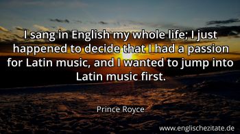 Englisches Zitat von Prince Royce als Bild