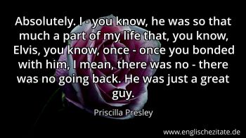 Englisches Zitat von Priscilla Presley als Bild