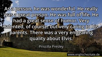 Englisches Zitat von Priscilla Presley als Bild