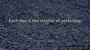 Englisches Zitat von Publilius Syrus als Bild