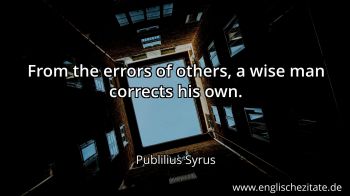 Englisches Zitat von Publilius Syrus als Bild