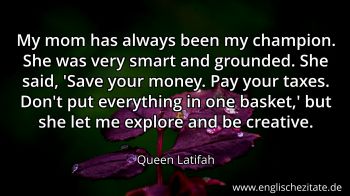 Englisches Zitat von Queen Latifah als Bild