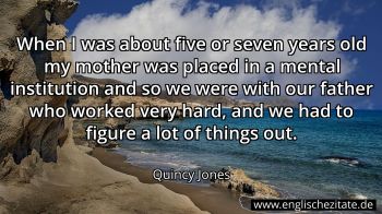 Englisches Zitat von Quincy Jones als Bild