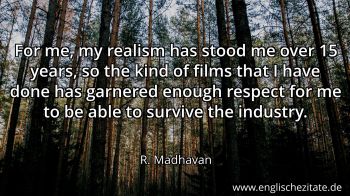 Englisches Zitat von R. Madhavan als Bild