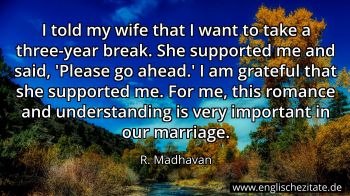 Englisches Zitat von R. Madhavan als Bild