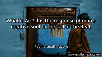 Englisches Zitat von Rabindranath Tagore als Bild