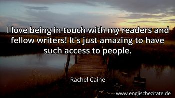 Englisches Zitat von Rachel Caine als Bild