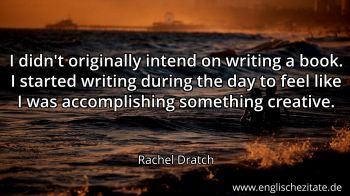 Englisches Zitat von Rachel Dratch als Bild