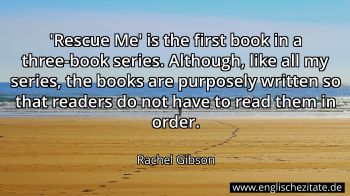 Englisches Zitat von Rachel Gibson als Bild