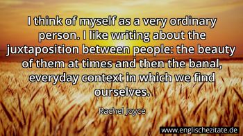 Englisches Zitat von Rachel Joyce als Bild