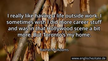 Englisches Zitat von Rachel McAdams als Bild