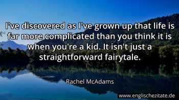 Englisches Zitat von Rachel McAdams als Bild