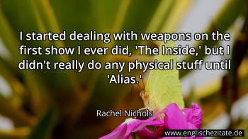 Englisches Zitat von Rachel Nichols als Bild
