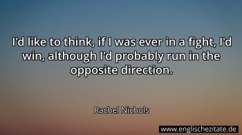 Englisches Zitat von Rachel Nichols als Bild