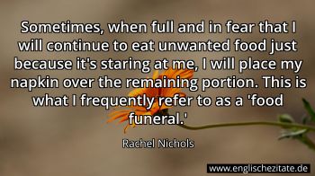 Englisches Zitat von Rachel Nichols als Bild