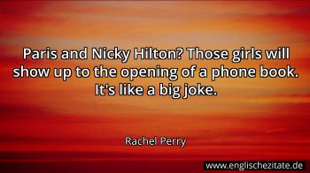 Englisches Zitat von Rachel Perry als Bild