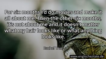 Englisches Zitat von Rachel True als Bild