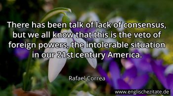 Englisches Zitat von Rafael Correa als Bild
