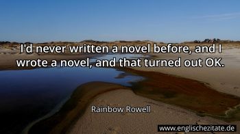 Englisches Zitat von Rainbow Rowell als Bild