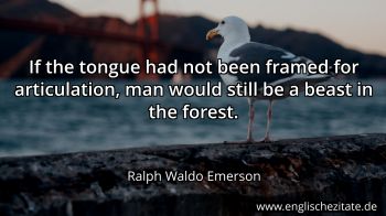 Englisches Zitat von Ralph Waldo Emerson als Bild
