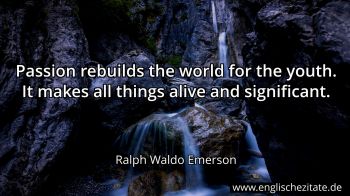Englisches Zitat von Ralph Waldo Emerson als Bild