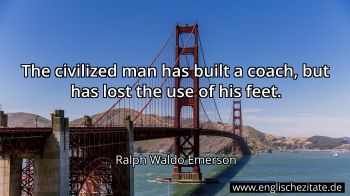 Englisches Zitat von Ralph Waldo Emerson als Bild