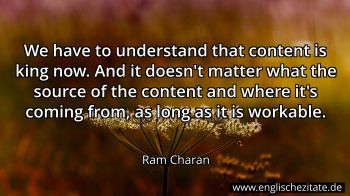 Englisches Zitat von Ram Charan als Bild