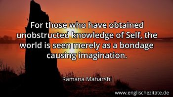 Englisches Zitat von Ramana Maharshi als Bild