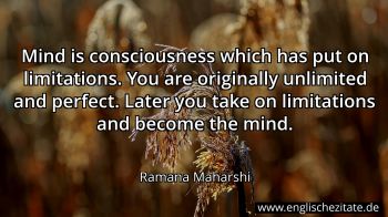 Englisches Zitat von Ramana Maharshi als Bild