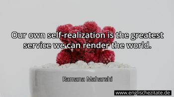 Englisches Zitat von Ramana Maharshi als Bild