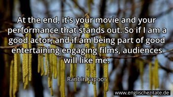 Englisches Zitat von Ranbir Kapoor als Bild