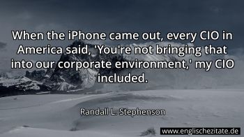 Englisches Zitat von Randall L. Stephenson als Bild