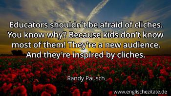 Englisches Zitat von Randy Pausch als Bild