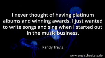 Englisches Zitat von Randy Travis als Bild