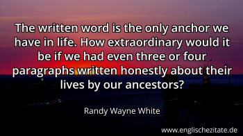 Englisches Zitat von Randy Wayne White als Bild