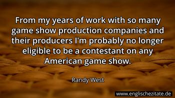 Englisches Zitat von Randy West als Bild