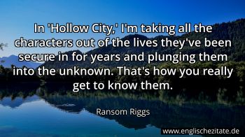 Englisches Zitat von Ransom Riggs als Bild