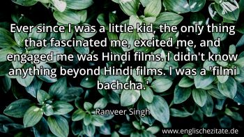 Englisches Zitat von Ranveer Singh als Bild