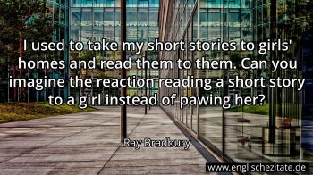 Englisches Zitat von Ray Bradbury als Bild