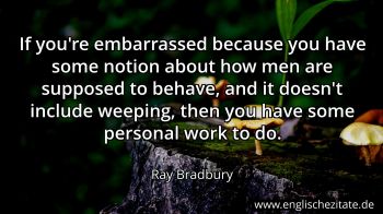 Englisches Zitat von Ray Bradbury als Bild