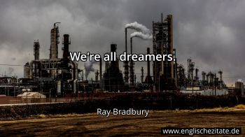 Englisches Zitat von Ray Bradbury als Bild