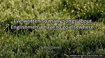 Englisches Zitat von Ray Davies als Bild