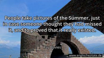 Englisches Zitat von Ray Davies als Bild